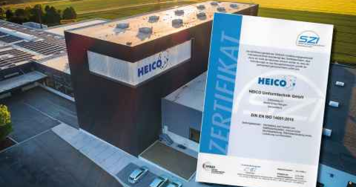 HEICO成型技术有限公司ISO 14001认证成功 - HEICO