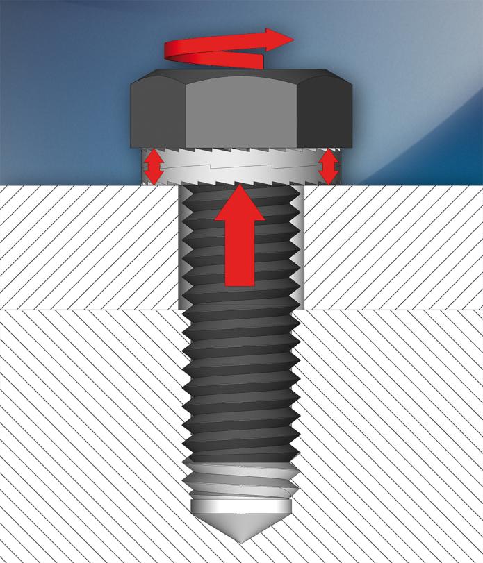 Cleco Dado Esagonale Zephyr KwikLok 1/4" - Grip 0-1" - Lotto Da 10 Pezzi